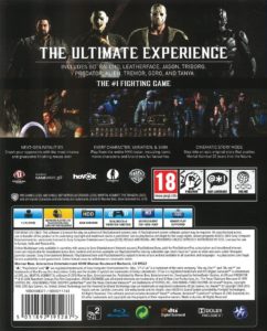 Mortal Kombat XL PS4 back