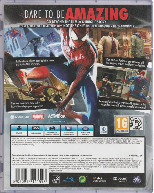 The Amazing SpiderMan 2 PS4