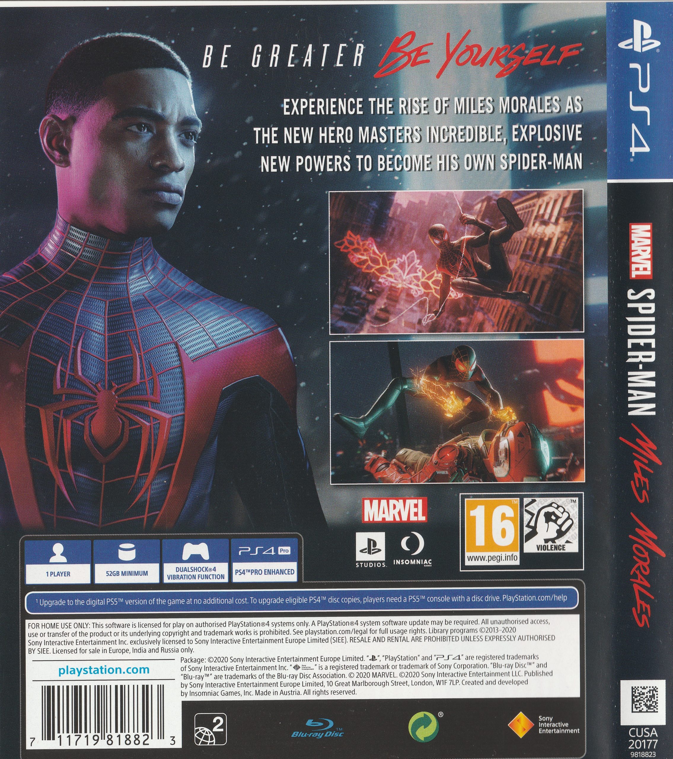 Marvel’s SpiderMan: Miles Morales PS4 (New)