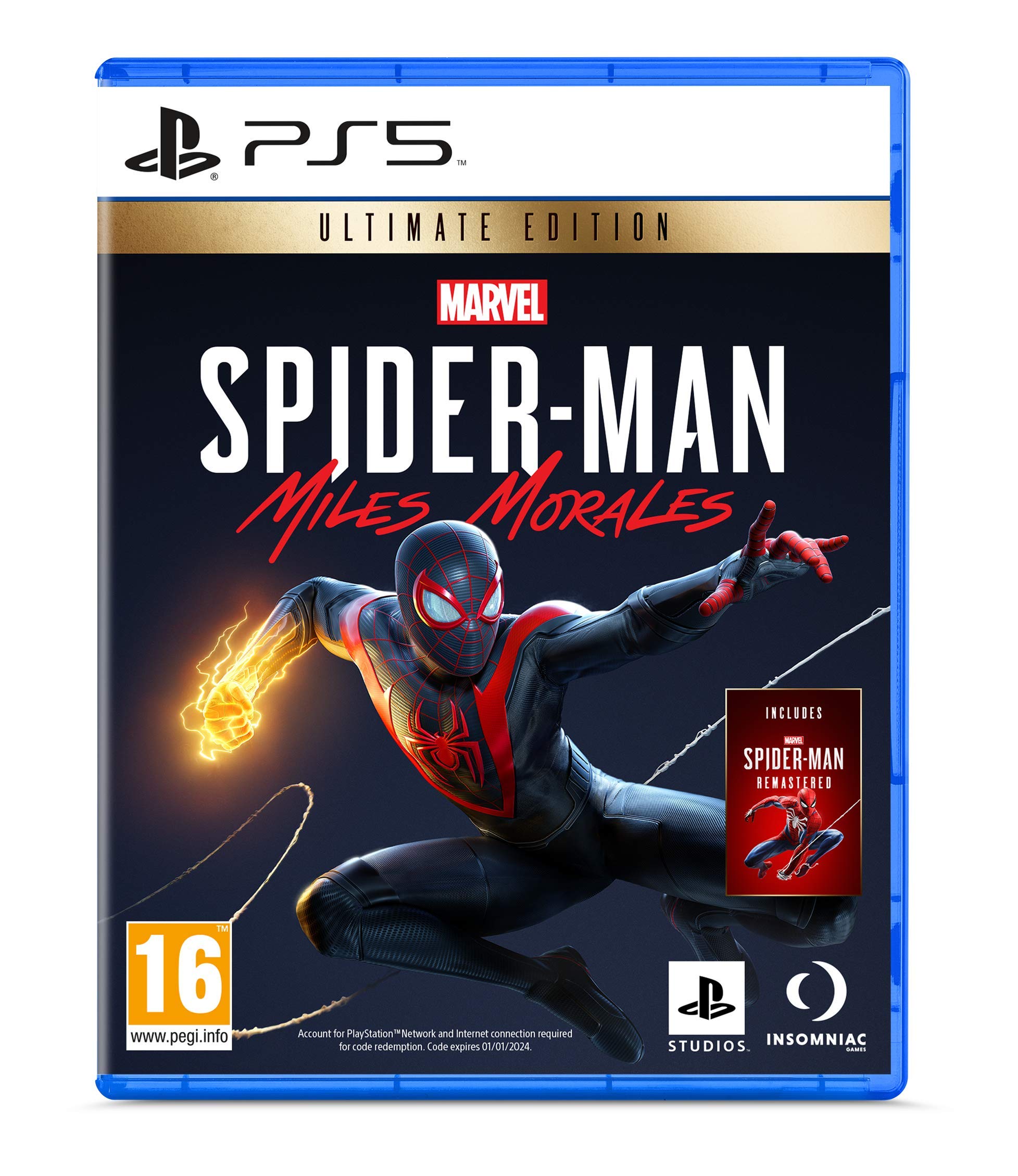 Marvel’s Spiderman Miles Morales Ultimate Edition PS5 Disc (New)