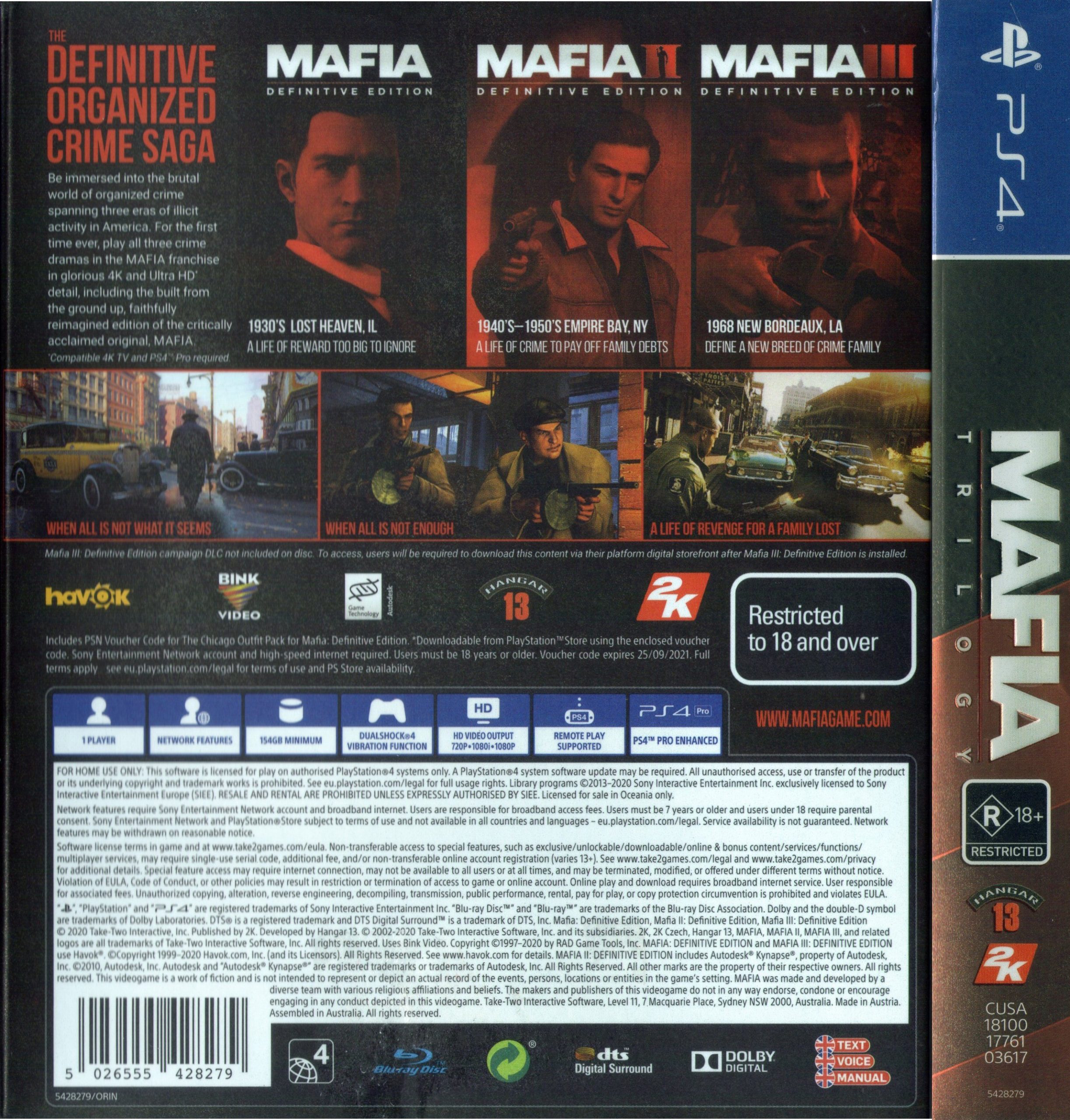 Mafia Trilogy PS4 (New)