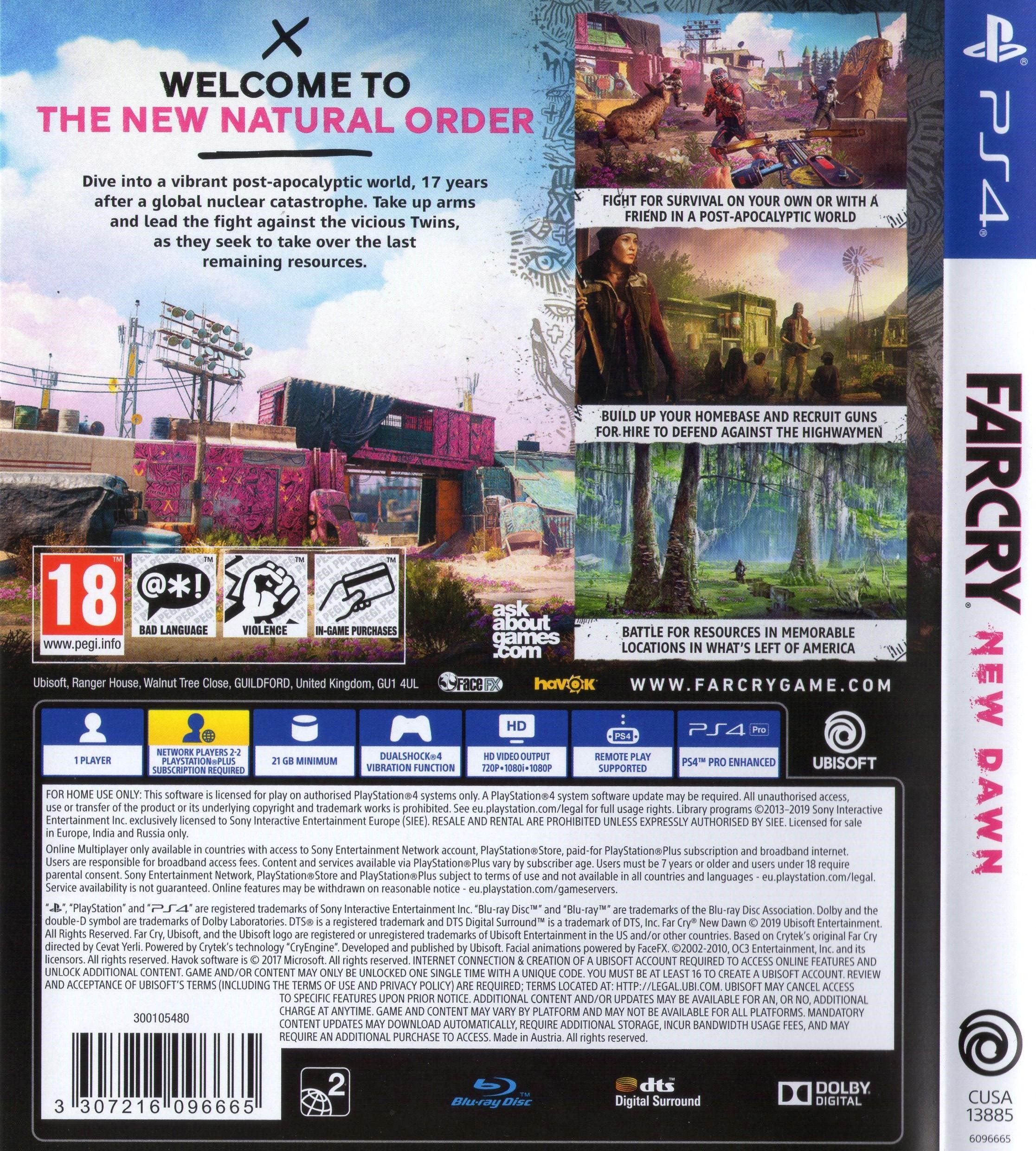 Farcry: New Dawn PS4 (New)