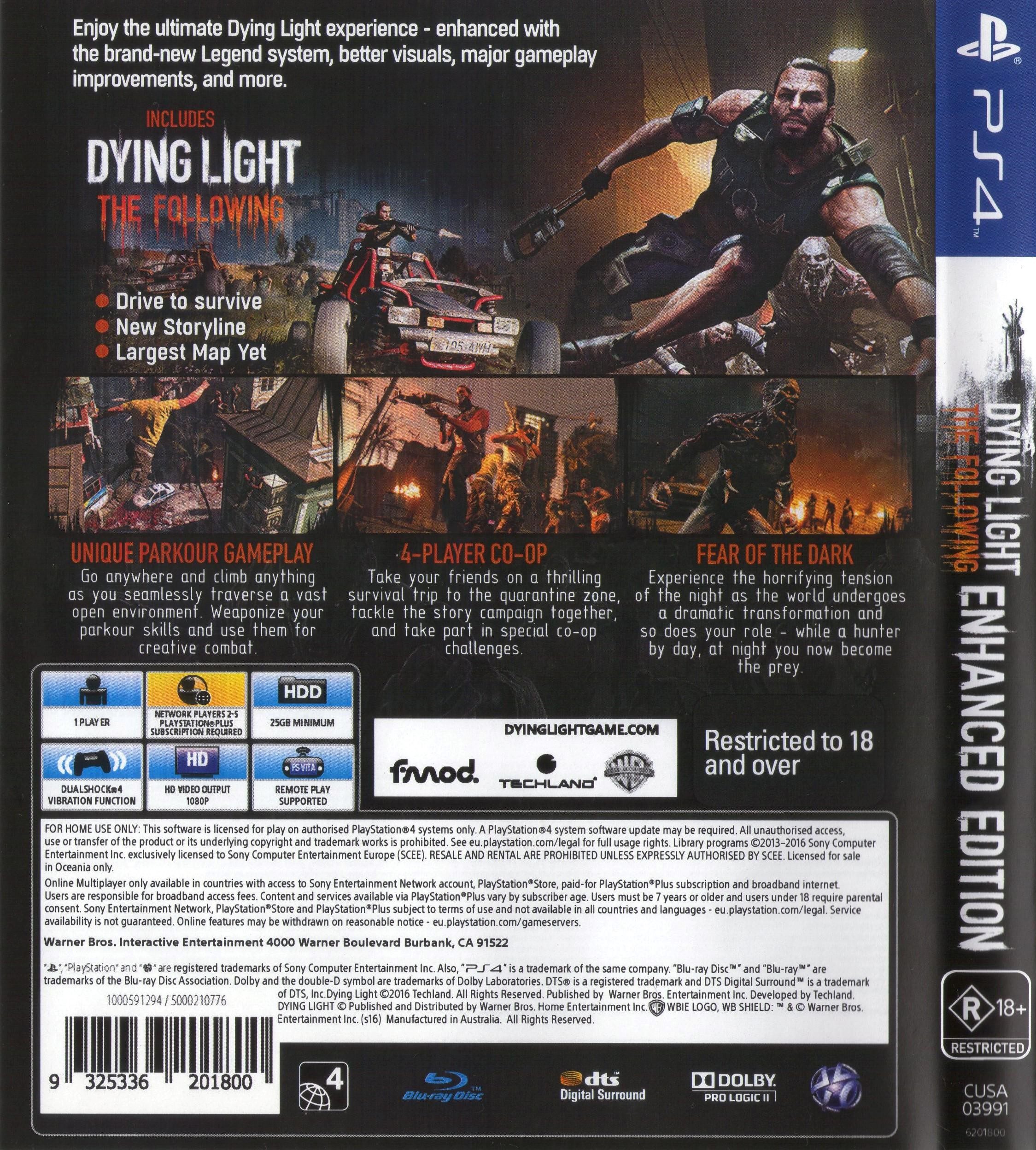 PS4 DYING LIGHT THE FOLLOWING: Enhanced Edition 51951 from Japan