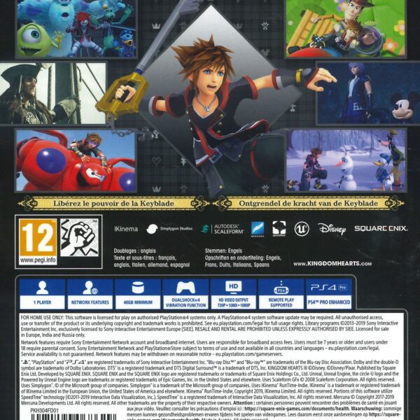 Kingdom Hearts 3 III PS4