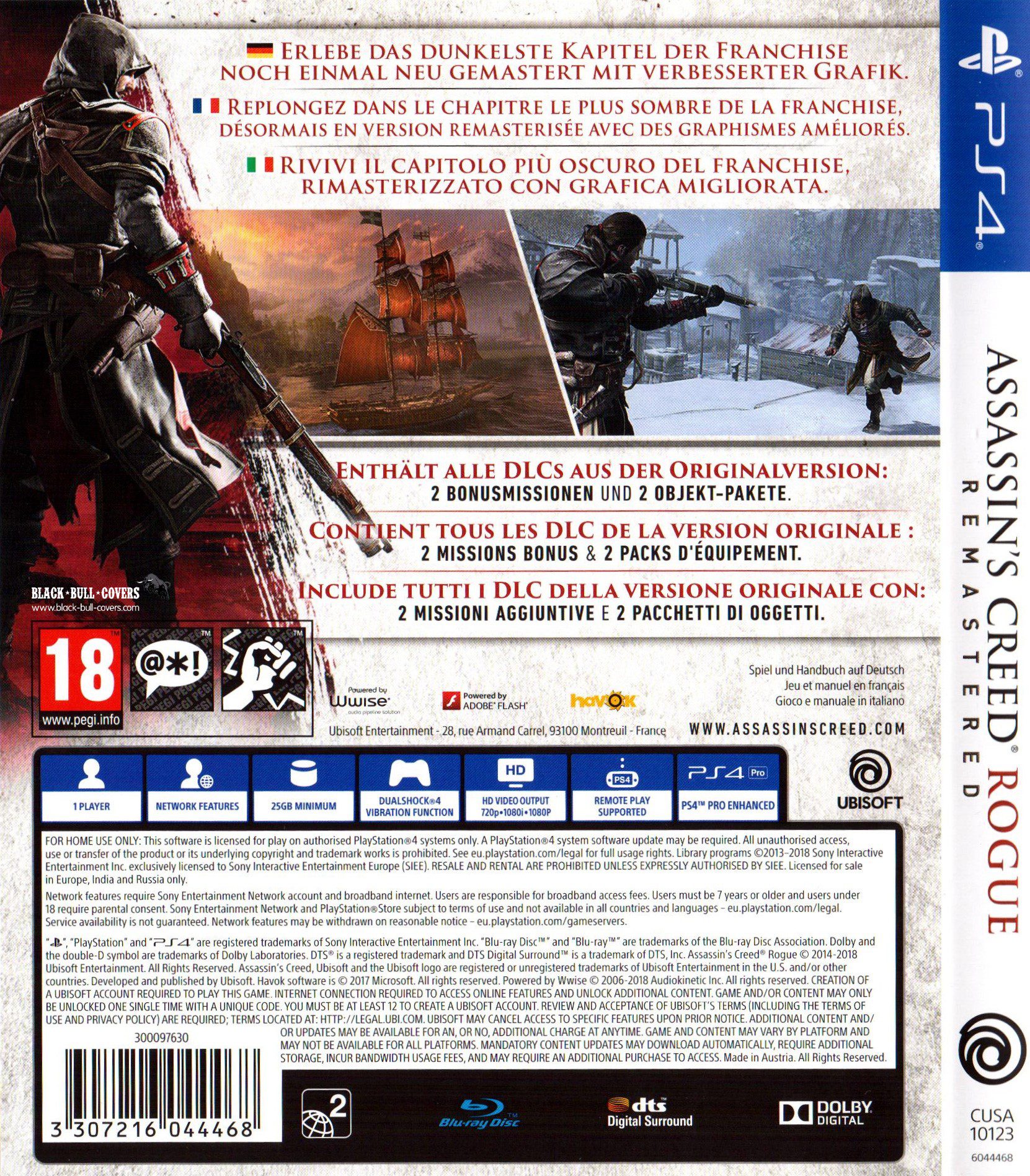 Assassin’s Creed: Rogue Remastered PS4