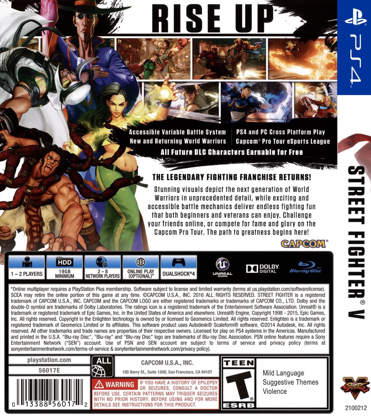Street Fighter V 5 PS4