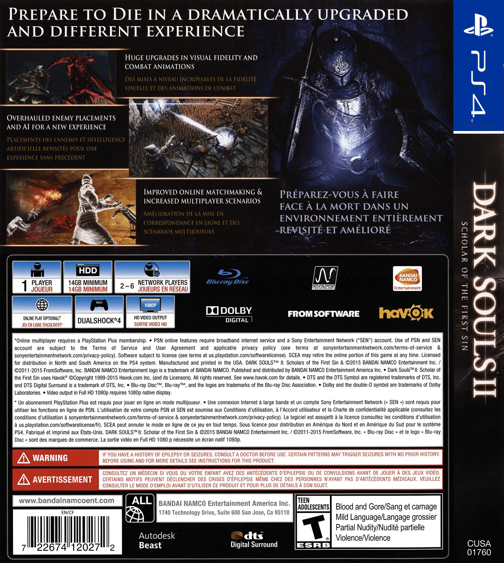 Dark Souls 2 II: Scholar of the First Sin PS4
