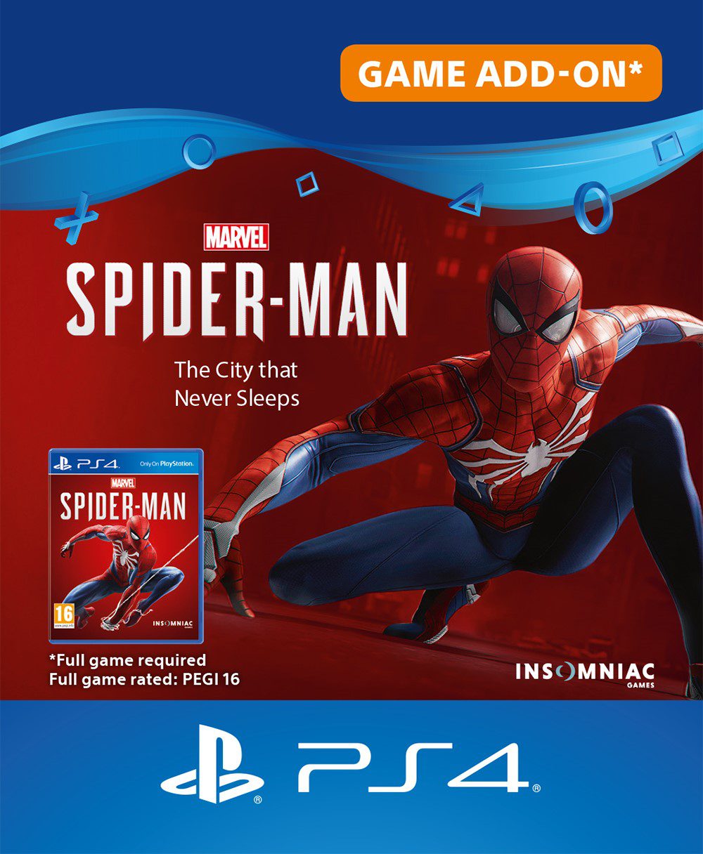 Marvel’s SpiderMan Game of the Year-The City that Never Sleeps PS4 DLC Digital Voucher Code. (Email Delivery within 1 Hr)