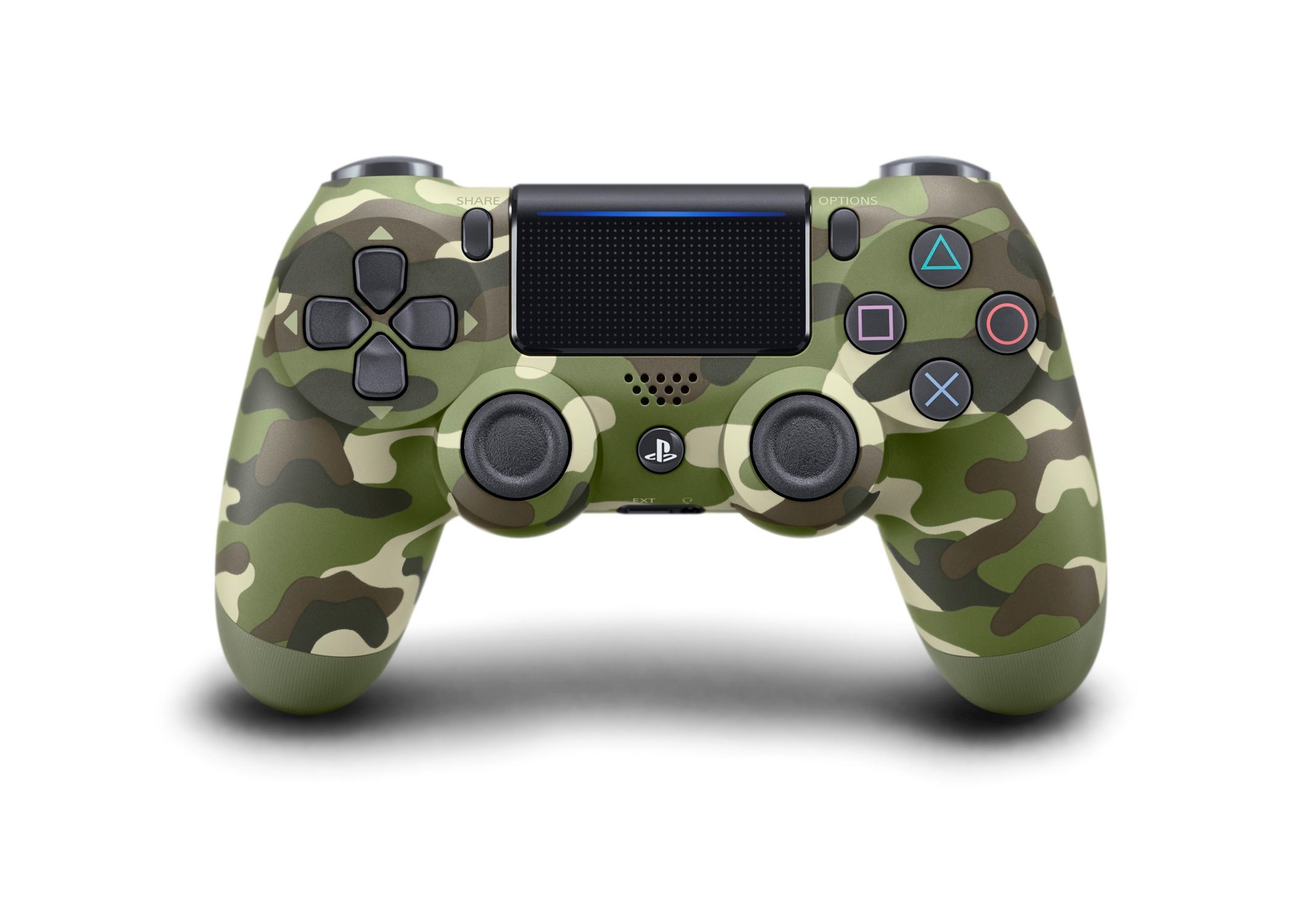 Dualshock 4 Wireless Controller for Playstation 4 PS4-Green Camouflage V2 (Pre-Owned)