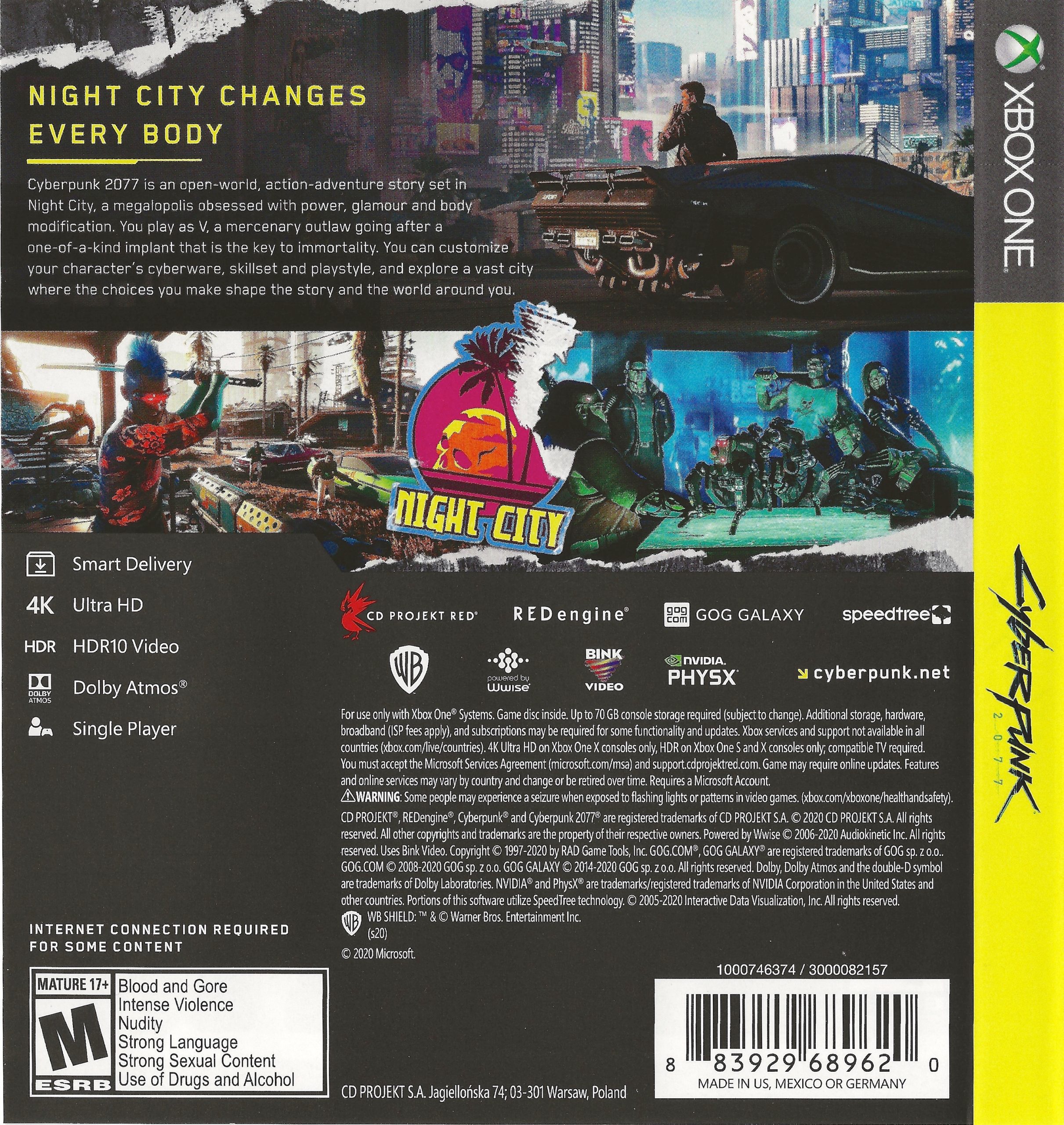 Cyberpunk 2077 Xbox One (New)