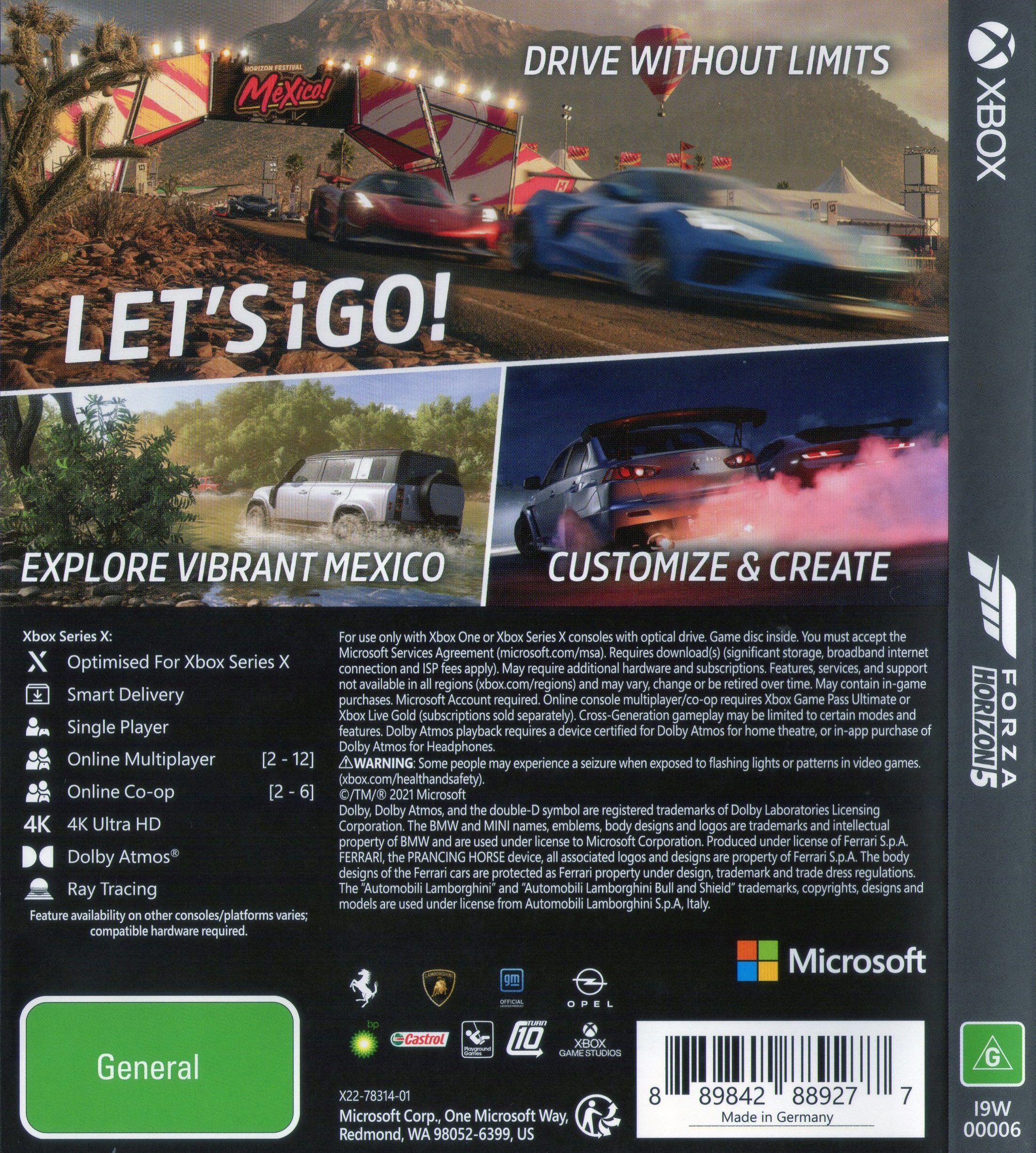 Forza Horizon 5 Xbox One/Series X (New)