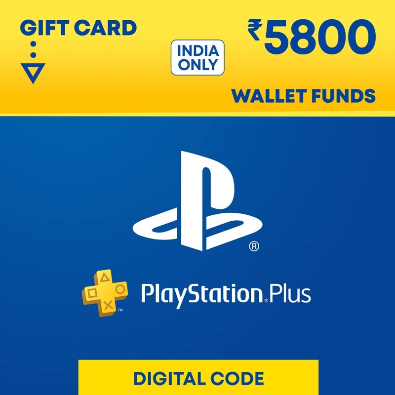 ₹5800 PlayStation PSN Store (Gift Card / Wallet Top-up) (1 Hr Delivery on E-mail)