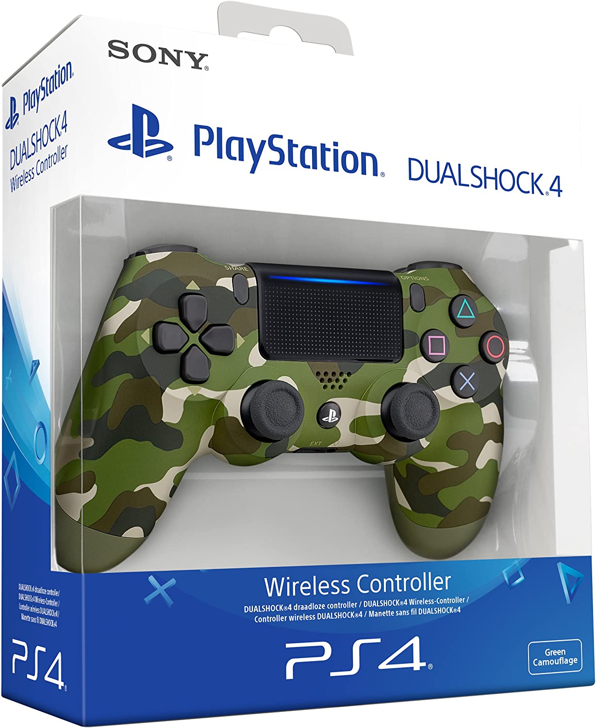 Dualshock 4 Wireless Controller for Playstation 4 PS4 – Green Camo V2 (New)