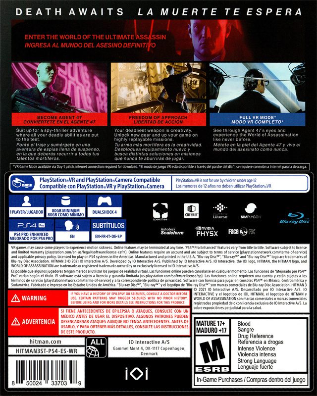 Hitman 3 PS4 (New)