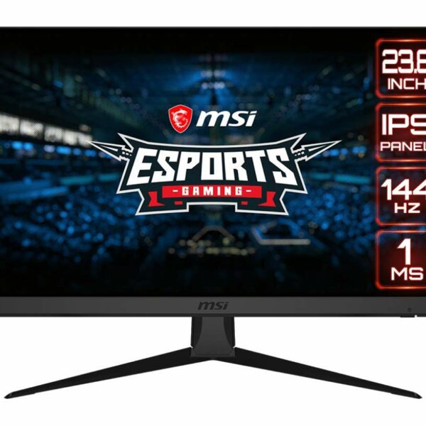 MSI Optix G242 60.96 cm (24 inch) IPS Gaming Monitor – Full HD - 144Hz Refresh Rate - 1ms Response time – Adaptive Sync for Esports (Pre-Owned)