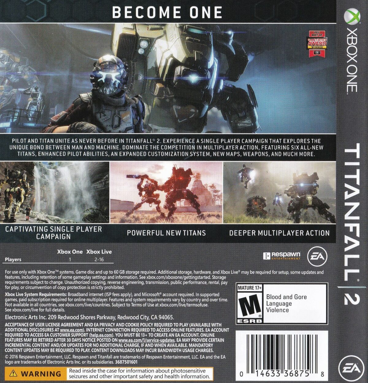 Titanfall 2 Xbox One - Zozila