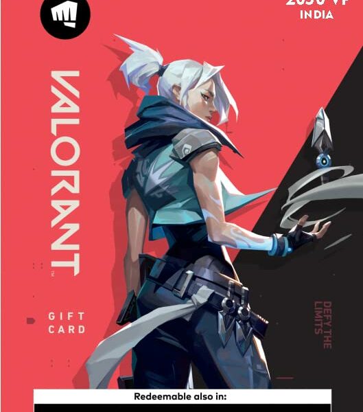 Valorant Riot Gift Card (IN) 2050 VP Valorant Points (Digital Voucher Code 1Hr Delivery on E-Mail)