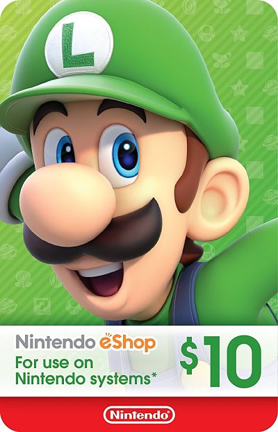 Nintendo eShop $10 USD Gift Card Switch/3DS/Wii U Digital Voucher Code