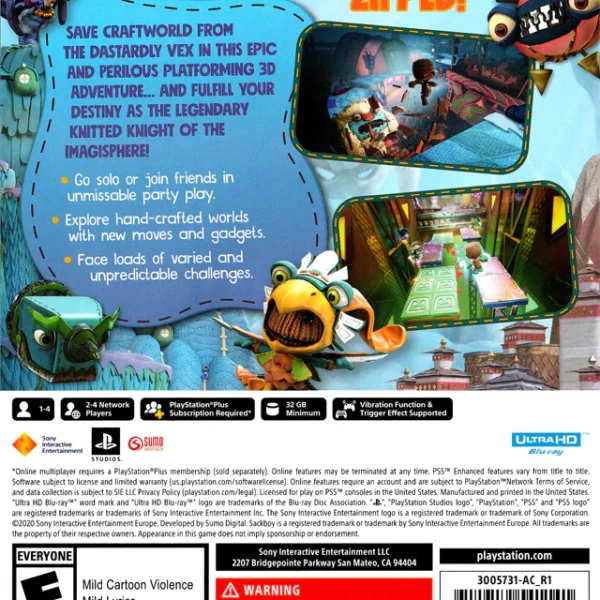 Sackboy: A Big Adventure PS5 (New)