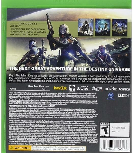 Destiny: The Taken King Legendary Edition Xbox One (New)
