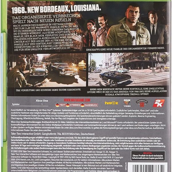 Mafia 3 Xbox One (Pre-Owned)
