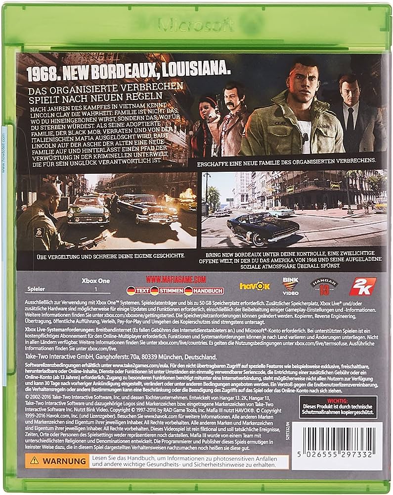 Mafia 3 Xbox One (Pre-Owned)