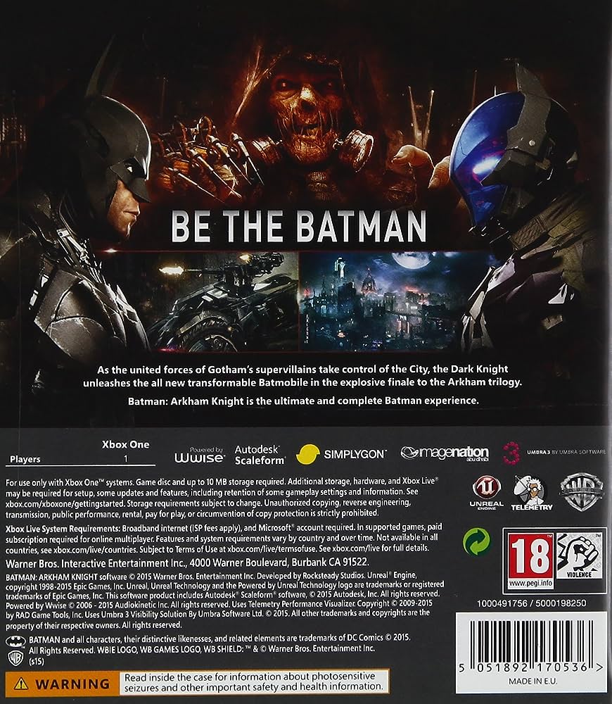 Batman Arkham Knight Xbox One (Pre-Owned)