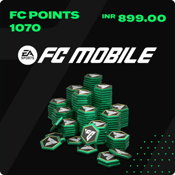 EA FC Mobile India 1070 FC Points IND Digital Voucher Code (E-Mail Delivery in 1 Hr)