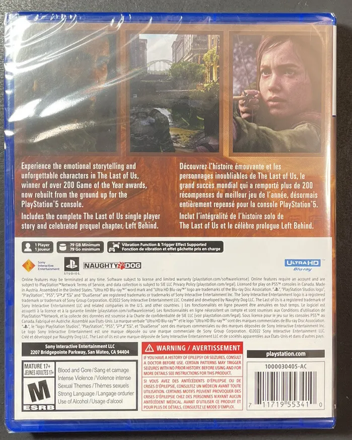 Buy The Last of Us Part 1 PS5 (Pre-Owned) - Zozila