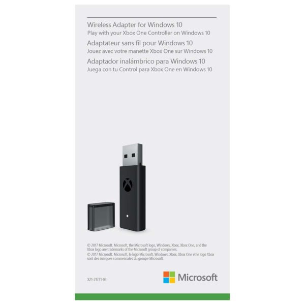 Microsoft Xbox Wireless Adapter for Xbox Controllers Compatible with Windows OS (New)