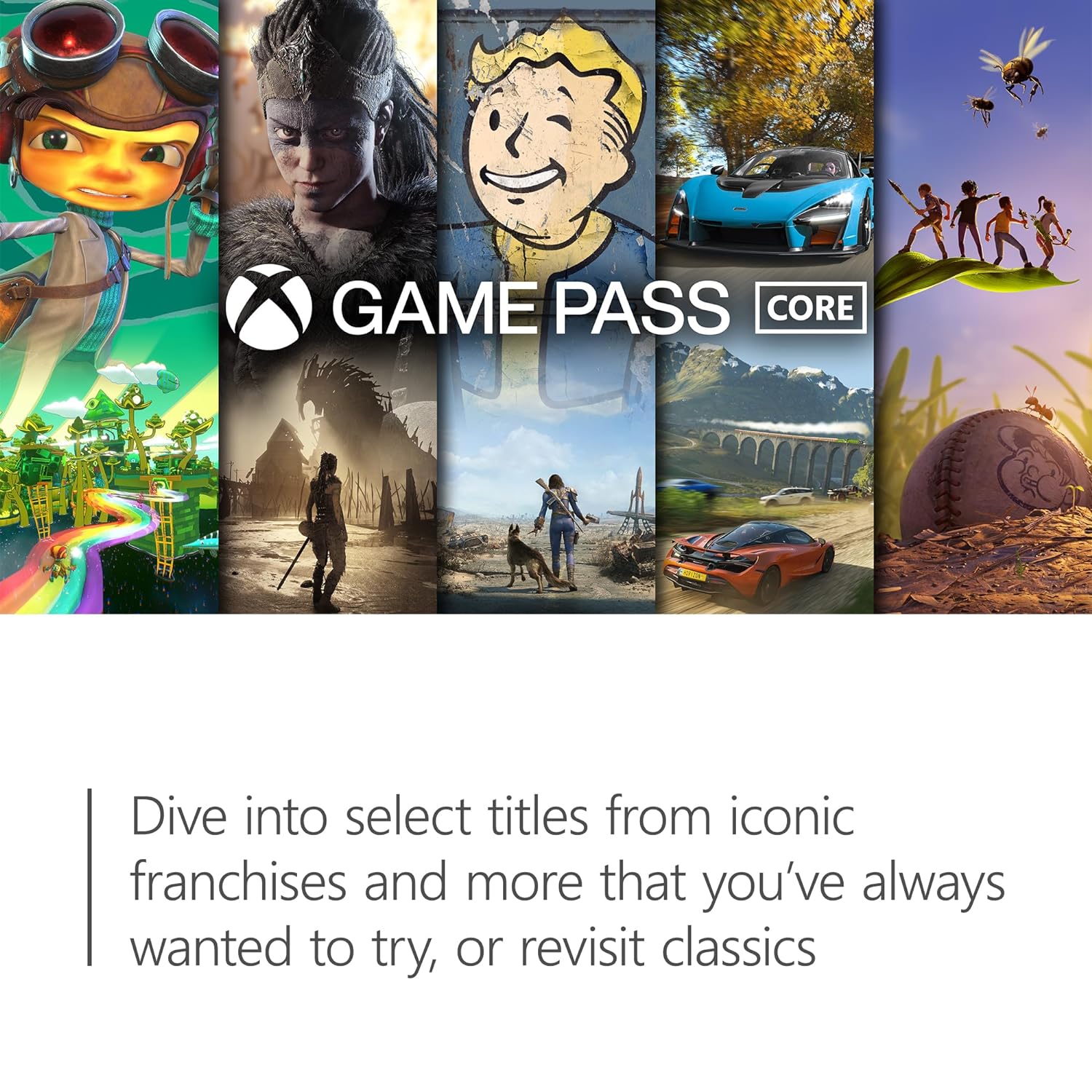 Microsoft Xbox Game Pass Core 12 Month Membership (Digital Voucher Code  with Instant Delivery)