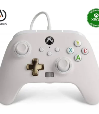 PowerA Wired Gaming Controller for Xbox Series X/S, Xbox One, PC, Windows 10/11, White Mist (Officially Licensed) (Pre-Owned)