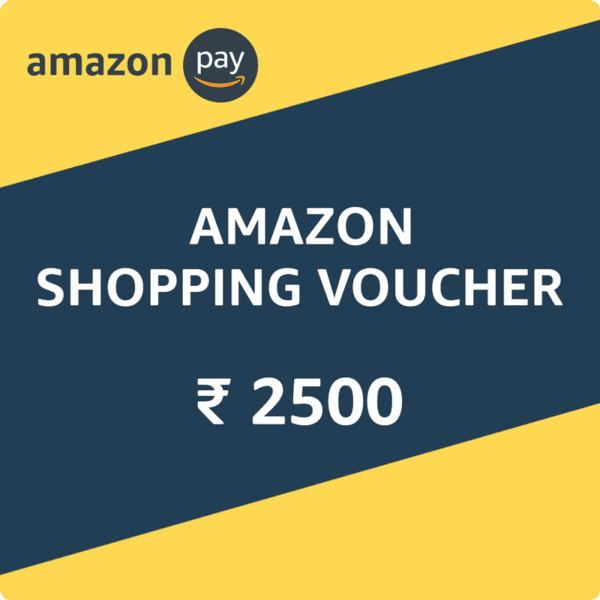 Amazon Shopping Voucher India ₹2500 INR Gift Card Digital Code with Instant Delivery