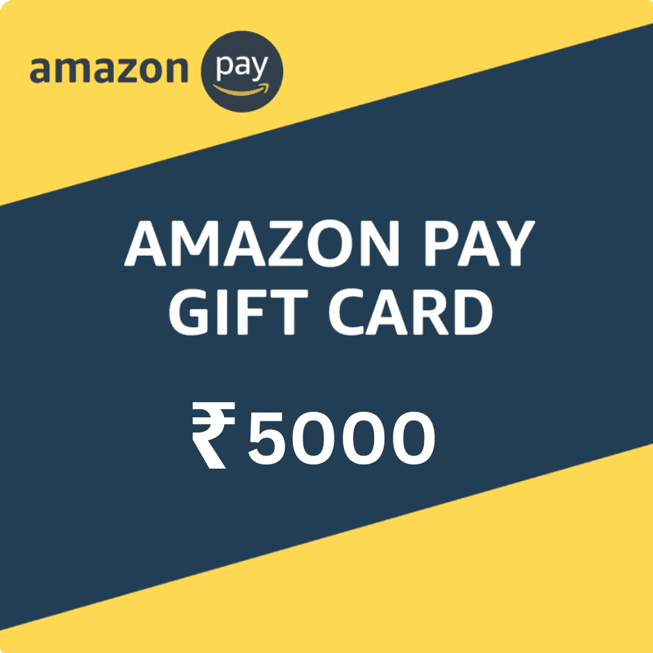 Amazon Pay India ₹5000 INR Gift Card Digital Voucher Code with Instant  Delivery – Zozila