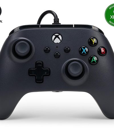 PowerA Wired Gaming Controller for Xbox Series X/S, Xbox One, PC, Windows 10/11, Black (Officially Licensed) (New)