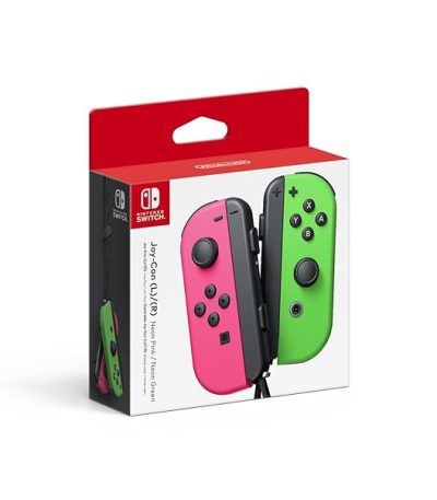 Nintendo Joy-Con (L)/(R) -Green Neon Pink Nintendo Switch (New)