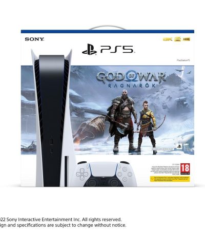 Sony PS5 PlayStation 5 Disc Edition God of War Ragnarok Console Bundle (New with Sony India Warranty)